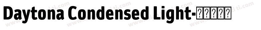 Daytona Condensed Light字体转换